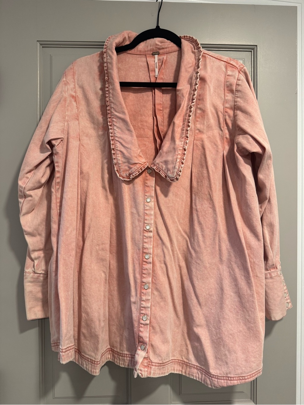 Free People Charlie Denim Button Down